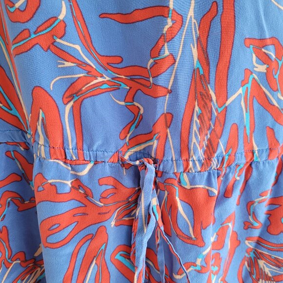 Diane Von Furstenberg 100% Silk Eldsen Printed Dress - Picture 2 of 8